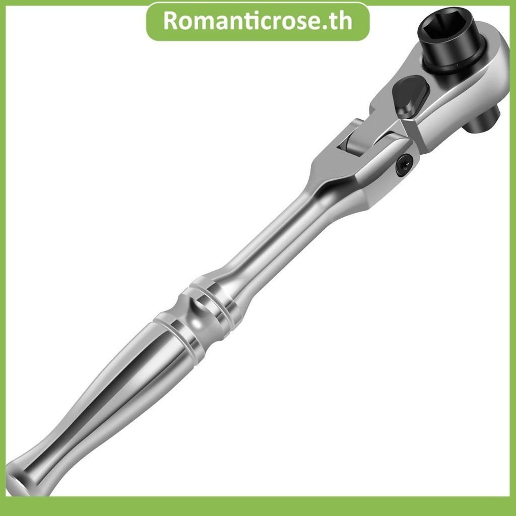Ratchet Handle Chrome Vanadium Steel 2 in 1 มัลติฟังก ์ ชั ่ น Flex Head Ratchet ประแจ SHOPSKC1390