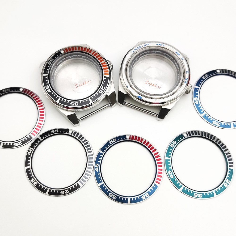 [ คุณภาพ Seiko ] อุปกรณ ์ เสริมนาฬิกา 42 มม.ดัดแปลง Sapphire NH35 กรณีทดแทน Seiko 4R Men 's Mechanical Watch Case