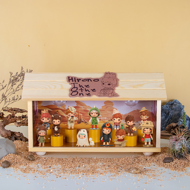อาร์ตทอย กล่องใส่ art toy ชั้นวาง art toy C Art toy-Popmart HIRONO THE OTHER ONE Ono Mystery Box Figure Storage Display Scene-กล่องใส่ art toy