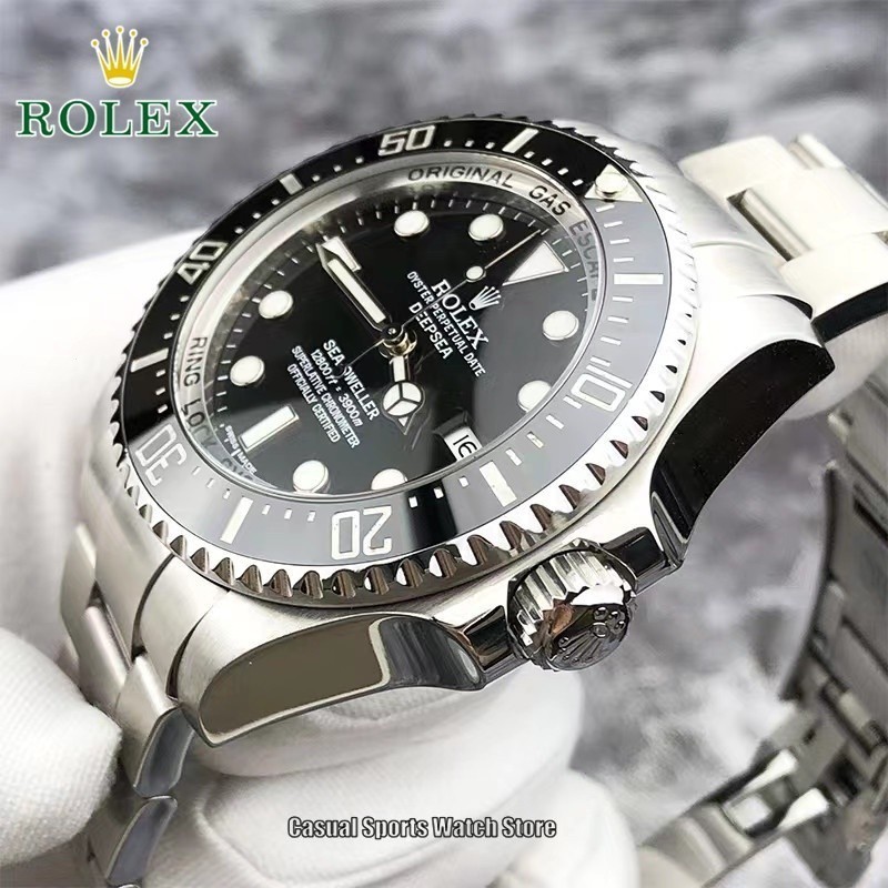 Rolex นาฬิกาสําหรับผู ้ ชายอัตโนมัติ Pawanble กันน ้ ํา ROLEX Deepsea Seadweller ROLEX นาฬิกาอัตโนมัติผู ้ ชาย