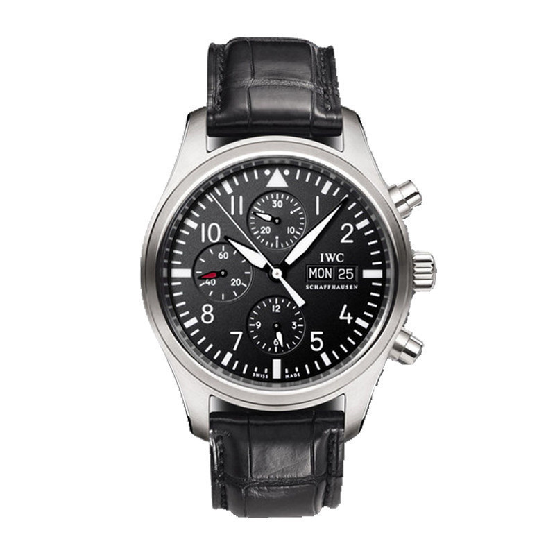 Iwc/ IW371701 Pilot Series Fine Steel Timing Date Display Black Face Automatic Men 's Watch Watch Watch Watch