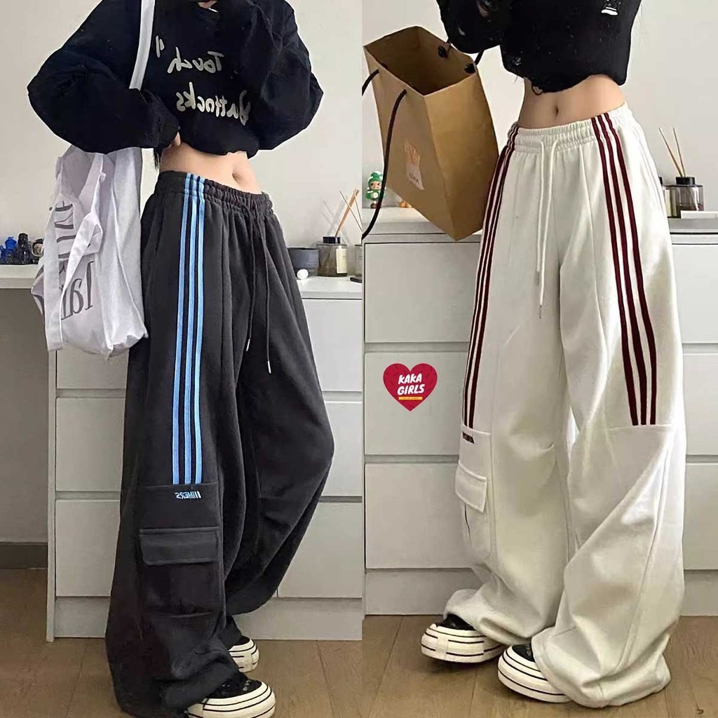 กางเกงขากว้างสไตล์ดีไซน์ทันสมัย สำหรับสาวๆ ลำดับใหม่ สไตล์เมือง สำหรับช่วงอายุ