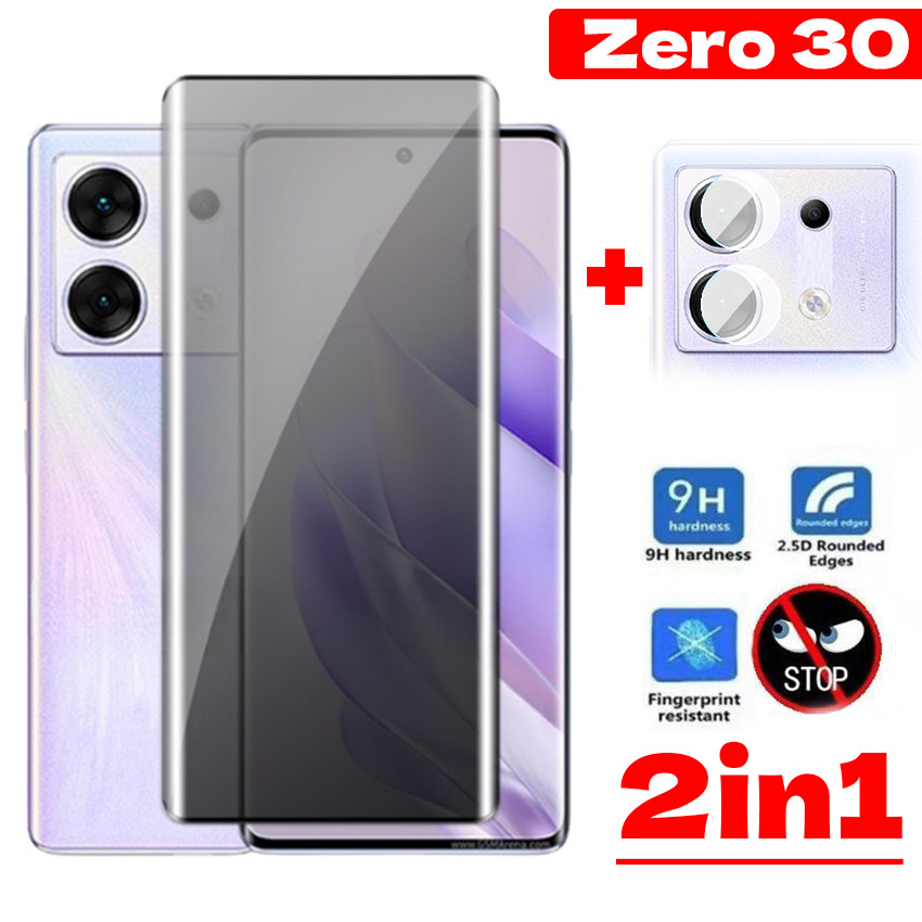 สําหรับ infinix Zero 40 30 Ultra 4G 5G 2024 Anti peeping โค้งส่วนตัวกระจกนิรภัยป้องกันหน้าจอ Zero40 Zero30 ZeroUltra ฟิล์ม 9H Hardnes Peek Scratch Full Anti-Spy Cover