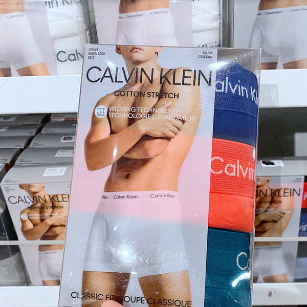 กางเกงใน ck กางเกงใน กางเกงบ็อกเซอร์ผ้าฝ้ายยืดผู้ชาย CK Calvin Klein 3 NB2615