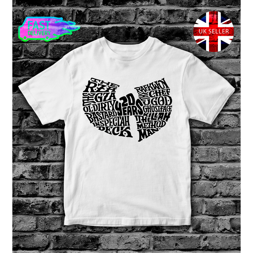 Wu-Tang เสื้อยืด Top Boys Ls ผู้ใหญ่ Mens T เสื้อ Tshirt 4