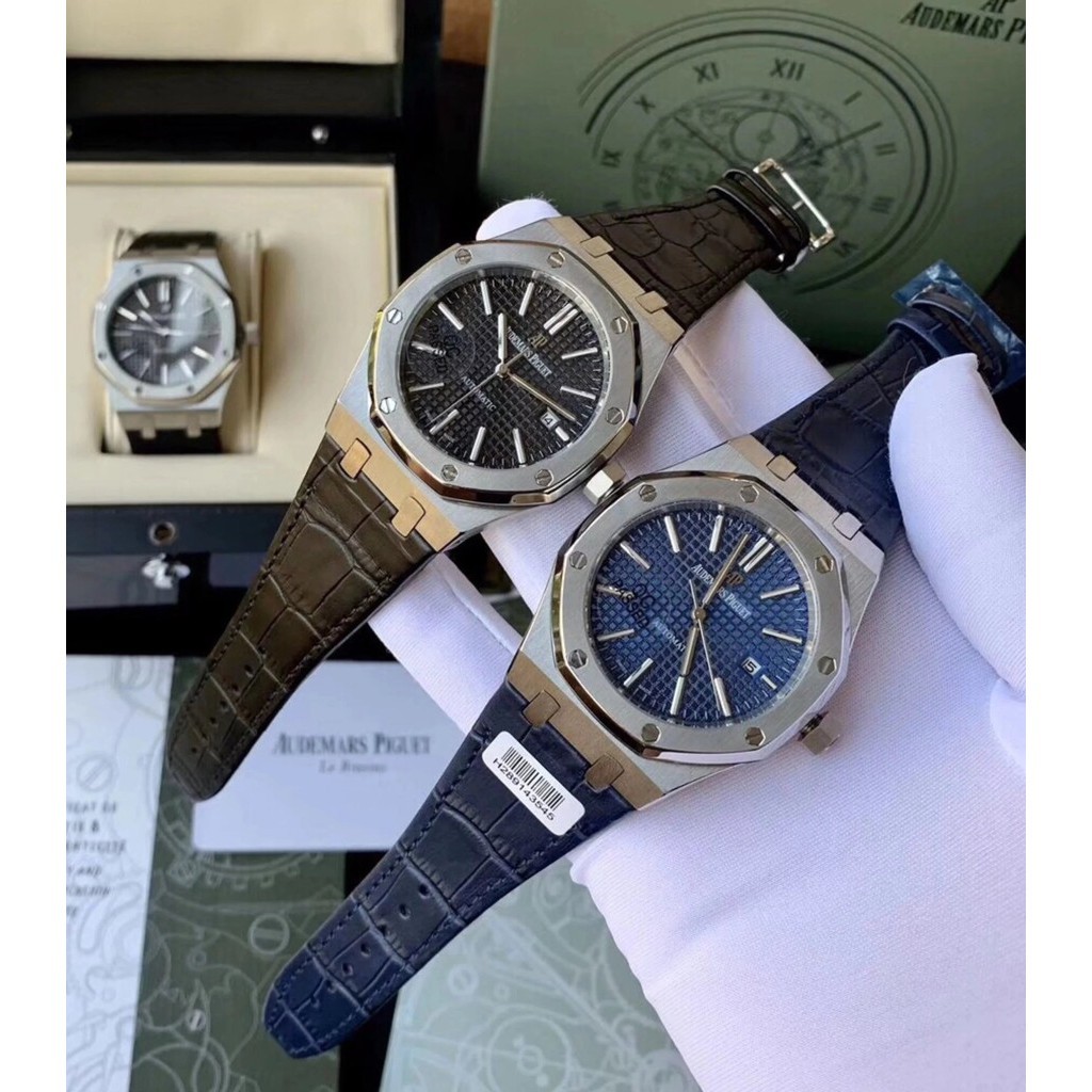 [ คุณภาพสูง ] AP Aibi Royal Oak Series นาฬิกาผู ้ ชายอัตโนมัตินาฬิกาผู ้ ชาย Royal Oak Offshore Series Super Luminous และกันน ้ ําฝาครอบ