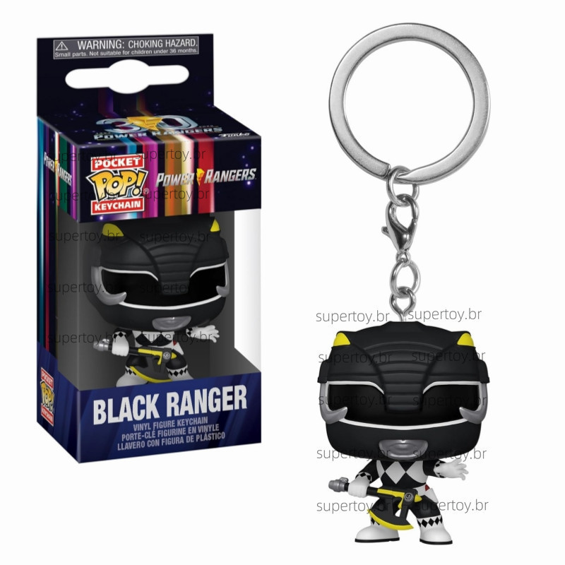Funko POP! Keychain Mighty Morphin Power Rangers 30th - Black Ranger
