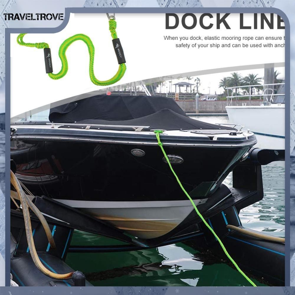 [traveltrove.th ] เรือบันจี ้ จัม Dock Line ยืด Mooring Rope Float Fishing Anchor Rope