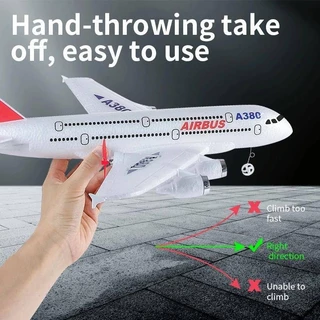เครื่องบินบังคับวิทยุ Airbus A380 Fixed Wing โฟม EPP ของเล่นบินกลางแจ้ง ของขวัญสำหรับเด็กผู้ชาย