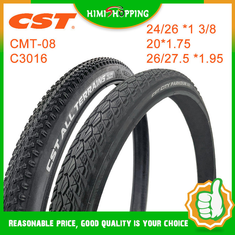 1pc CST ยางรถจักรยาน 20 นิ้ว 26x1-3/8 20 * 1.75 MTB bike tire C3016 จักรยานเสือภูเขา 24 * 1 3/8 ยางนอกไม่พับได้ทนต่อการสึกหรออุปกรณ์จักรยาน