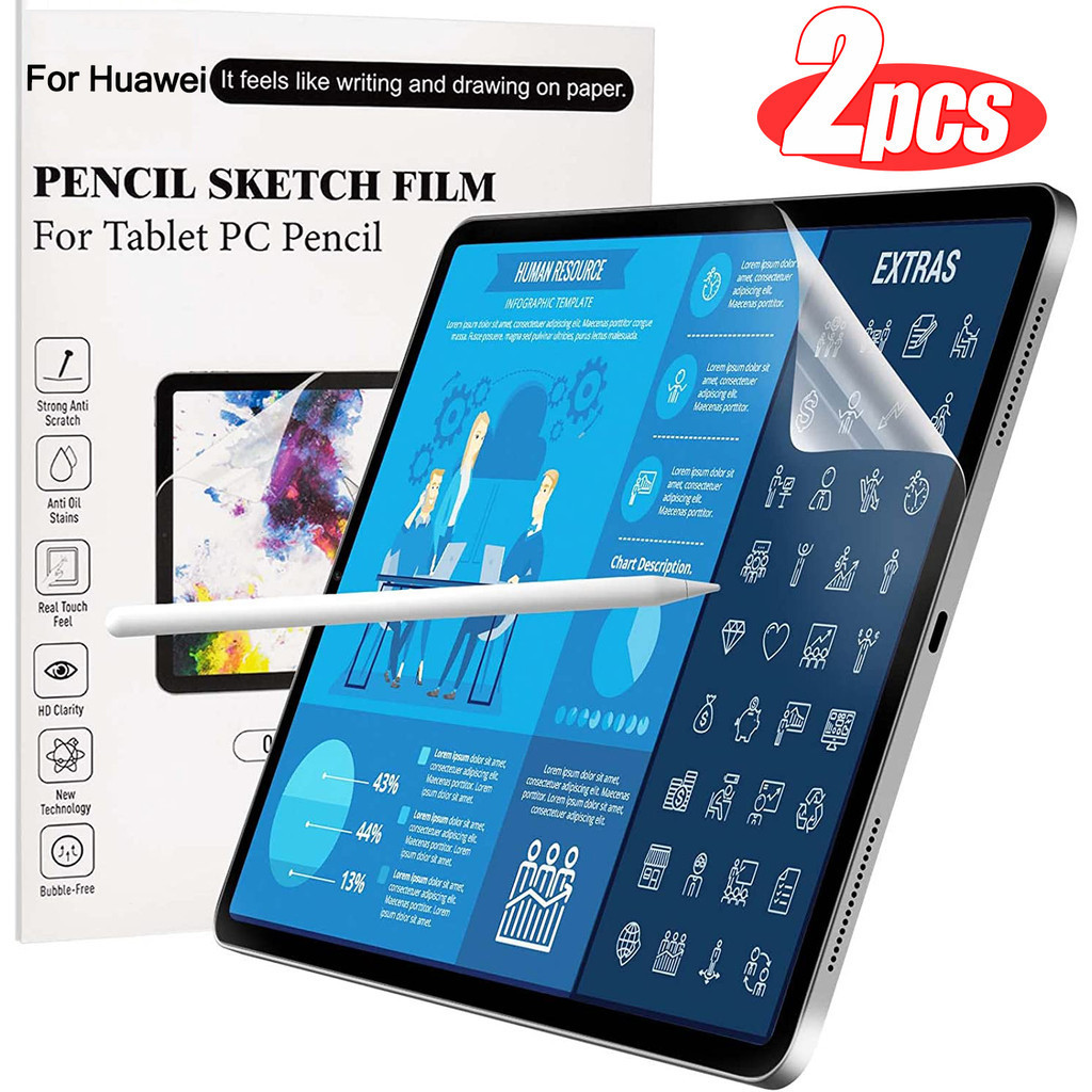 กระดาษรู้สึกฟิล์มสําหรับ Honor Pad 9 12.1 X9 11.5 X8 Pro 11.5 X8 Lite 9.7 นิ้ว V8 Pro 12.1 9 8 12 นิ้วสําหรับ Honor MagicPad 13 รู้สึกเหมือนเขียนบนกระดาษป้องกันหน้าจอฟิล์ม