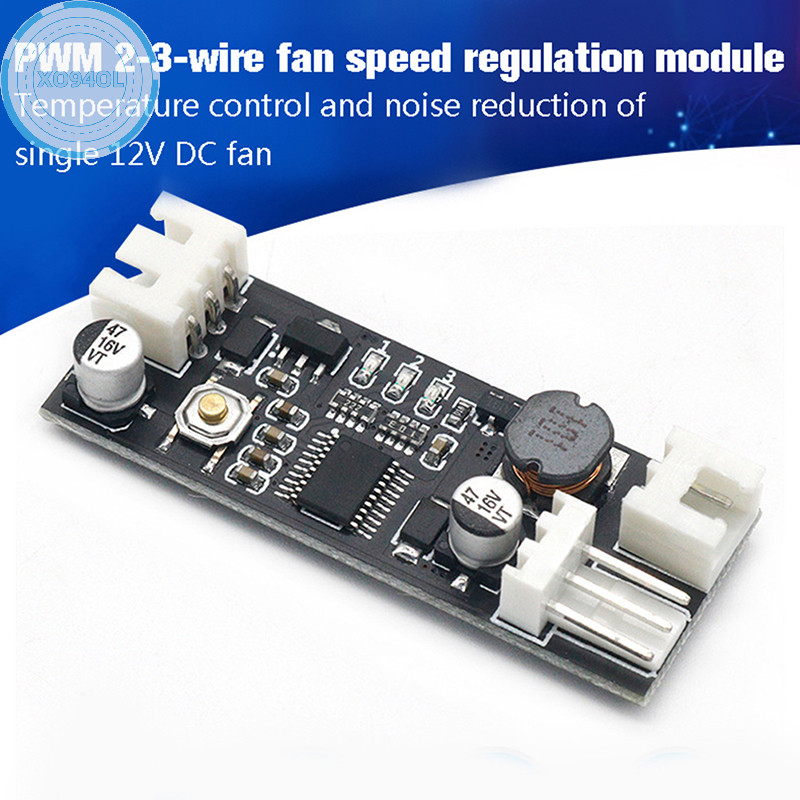 Xo94ol 0.8A 12V PWM 3 สายพัดลมอุณหภูมิ Speed Controller Governor สําหรับ PC Fan TH