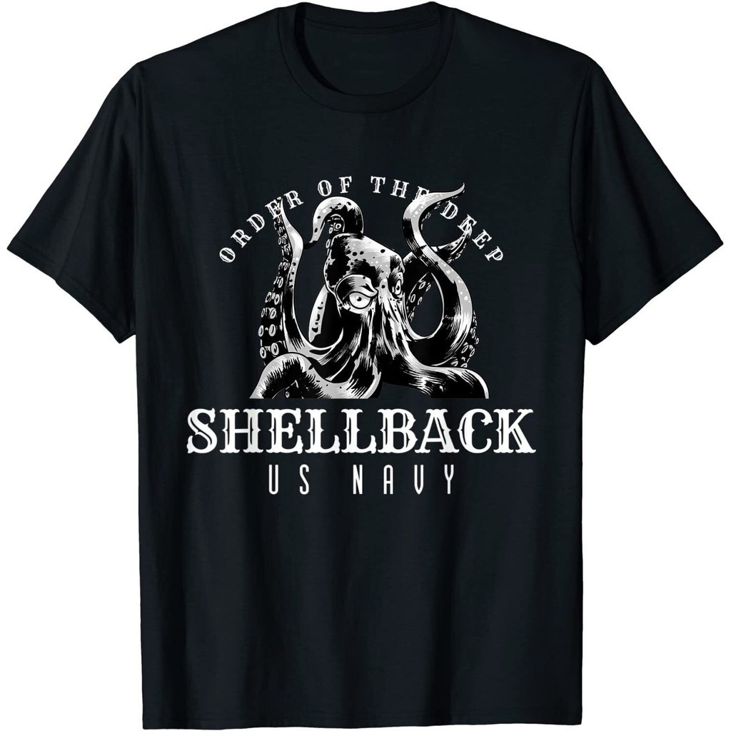 Us Navy Shellback สั่งซื้อเสื้อยืด Deep Sea Serpent