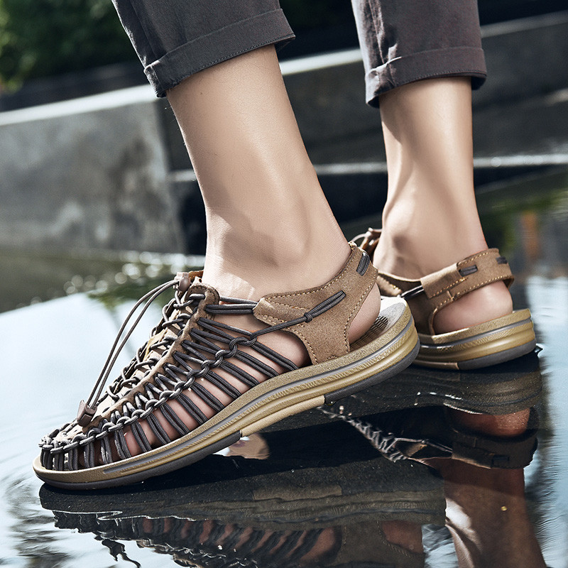ASIRA  🚚 จัดส่ง 1-3 วัน 🔥【35-44 หลา】แตะ รัด ส้น สไตล์ Kenen Sandal ชาย หญิง （11 สี）รองเท้าถัก