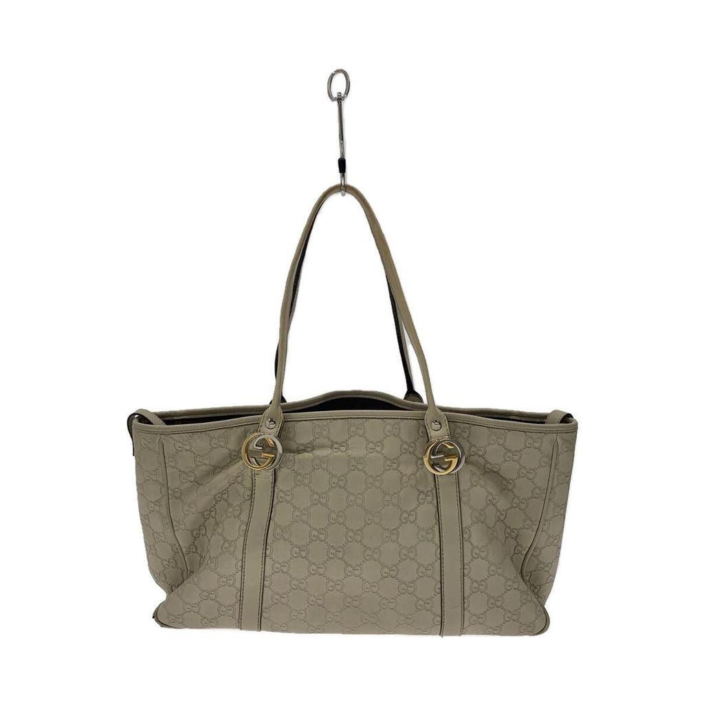 GUCCI Tote Bag Guccissima 232957 Beige Direct from Japan Secondhand