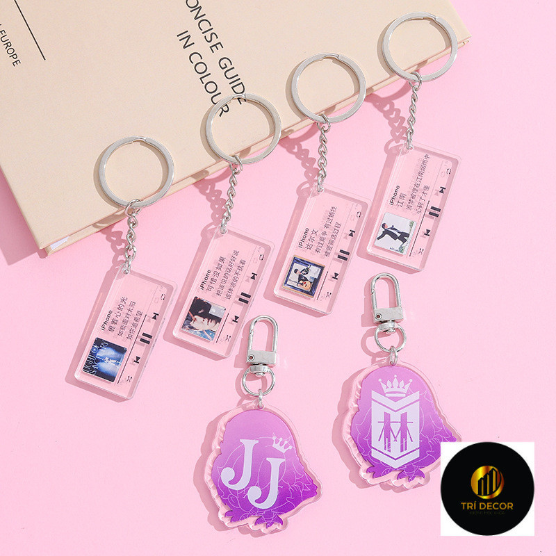 JJ Lin Songs Concert Keychains แฟนสนับสนุนคนดังน่ารักเพลงจี้ของขวัญ