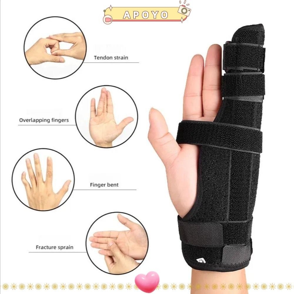 Apoyo Metacarpal Splint Brace, Protector Immediate Relie Finger Brace, Fracture Splint Fixed Support Finger Splint Left/Right Hand