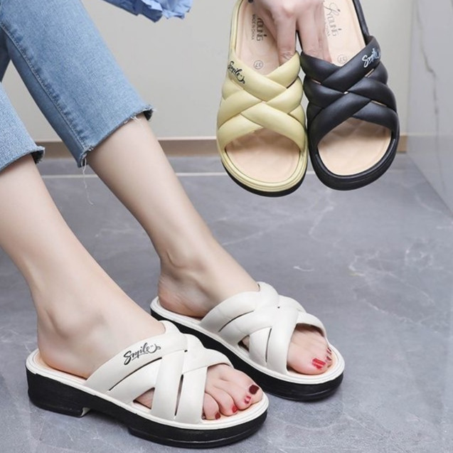 ผู้หญิง Casual MFW05-W51 รองเท้าแตะส้นแบนพื้นหนา