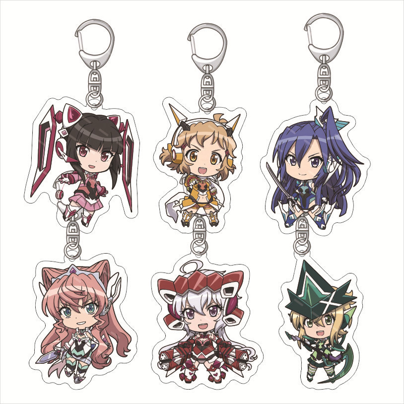 Symphogear Symphogear พวงกุญแจอะคริลิค Symphfogear Symphfogear จี ้ อะคริลิค