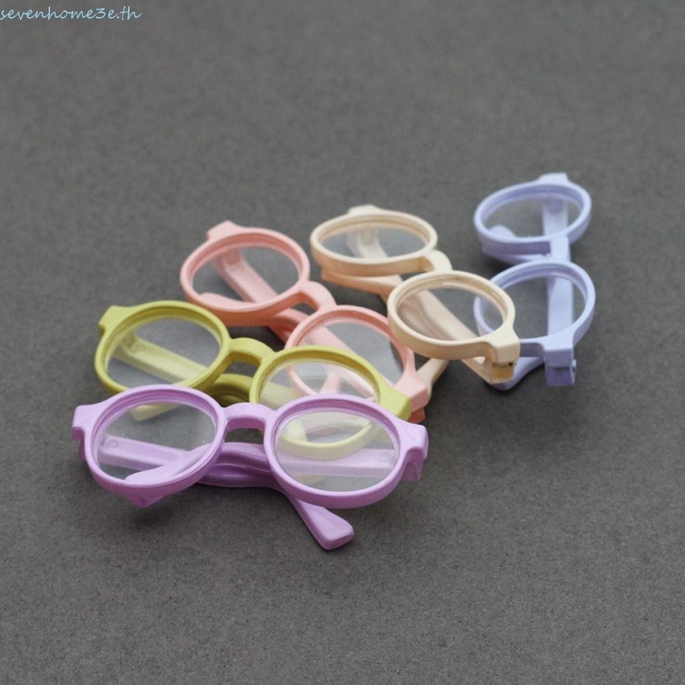 Sevenhome3e น่ารัก Labubu ตุ๊กตาแว่นตา,พลาสติก Miniature Mini ตุ๊กตาแว่นตา, Kawaii ของเล่นหลายสีตกแต่ง Creative Bjd ตุ๊กตาแว่นตาแต่งตัว