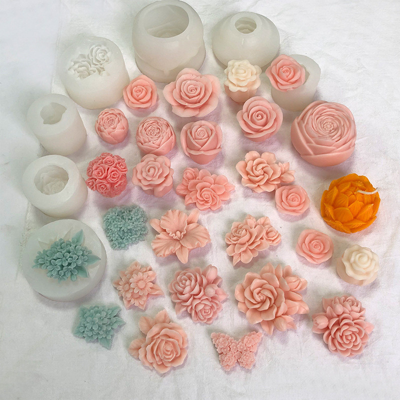 ดอกไม้ผีเสื้อรูปร่างซิลิโคนfondantแม่พิมพ์สบู่mouldsช็อกโกแลตตกแต่งเบเกอรี่เครื่องมือdiy Clayเรซิ่นเทียนแม่พิมพ์