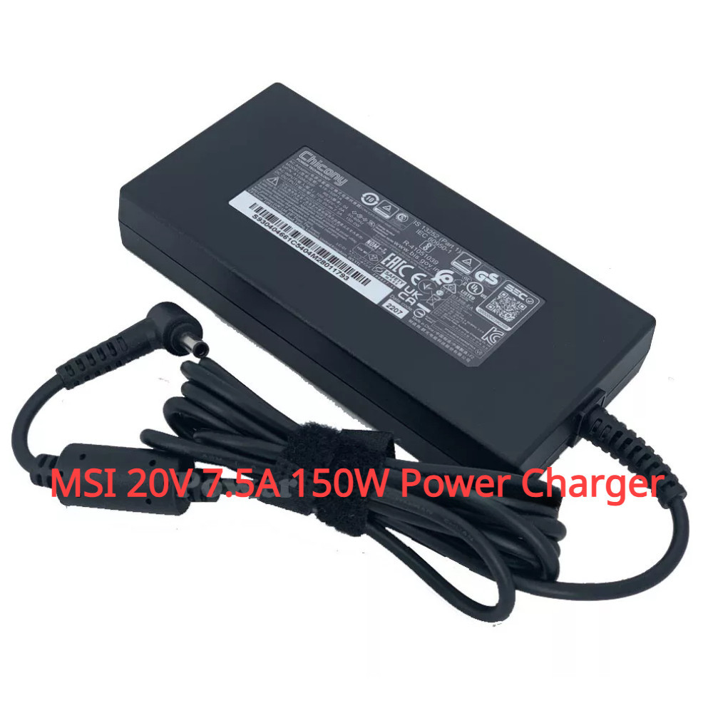 Chicony 20V 7.5A 150W อะแดปเตอร ์ จ ่ ายไฟสําหรับ MSI Bravo 15 B5DD/Crosshair 17/GF63 Thin/Katana GF76