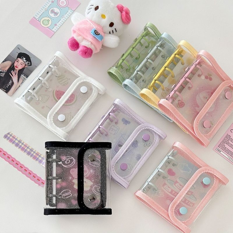 Ins Hemming Double Buckle A8 Loose-leaf Star Chasing Polaroid Photo Album Book 10 ซม.Aidou Photocard ID Photobook Storage Book