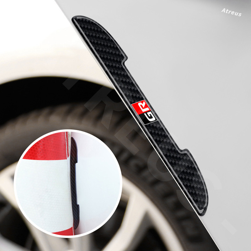ตกแต่งบ้าน 4 ชิ้น Toyota GR ประตูรถ Anti-Collision Strip Auto Handle กระจกมองหลังสติกเกอร์กันชนใหม่คาร์บอนไฟเบอร์โปร่งใสเนื้อ Anti รอยขีดข่วนสติกเกอร์สําหรับ Agya Raize Calya Avanza Vel ส่งด่วน สั่งเลย