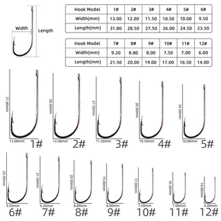 50 ชิ ้ นชุดตกปลาตะขอจับยาวคู ่ กลับ Thorns, สูงเหล ็ กคาร ์ บอน Damp Hook พร ้ อมที ่ จับตรง