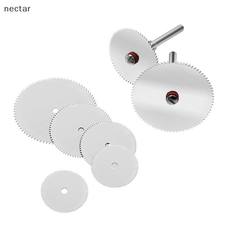 Tar 5pcs Mini Circular Saw Blade ชุดสแตนเลสไม้ Cutg Disc สําหรับ Dremel โรตารี่เครื่องมือ Mandrel เครื่องตัดไม้ล้อ N
