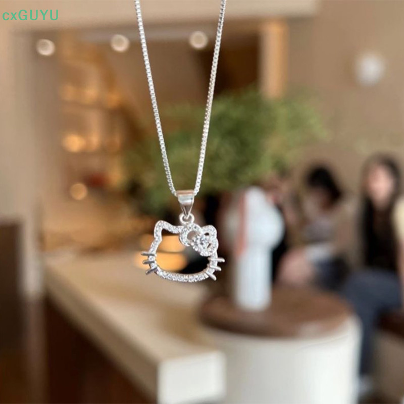[cxGUYU ] Hello Kitty ของขวัญวันเกิดสร ้ อยคอคิตตี ้ หญิงหวานและน ่ ารักจี ้ Collarbone Chain สําหรับแฟนเดินของขวัญขายร ้ อน PRTA