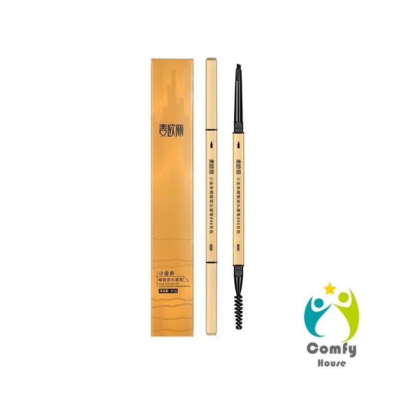 Comfy ดินสอเขียนคิ้ว 2 in 1 มีหัวเขียน และหัวแปรงปัดคิ้ว ทรงสามเหลี่ยม กันน้ํา กันเหงื่อ ติดทนนาน  Eyebrow pencil - รูปที่ 7