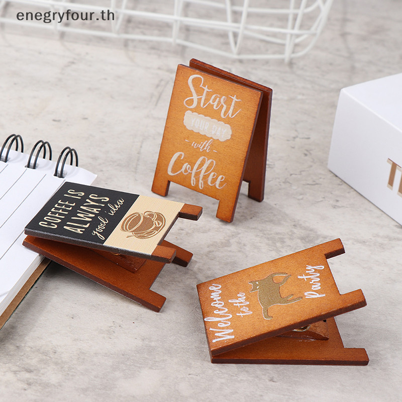 Gift & Toys Dollhouse Miniature Simulation Bakery Coffee Shop Signboard Model DIY .