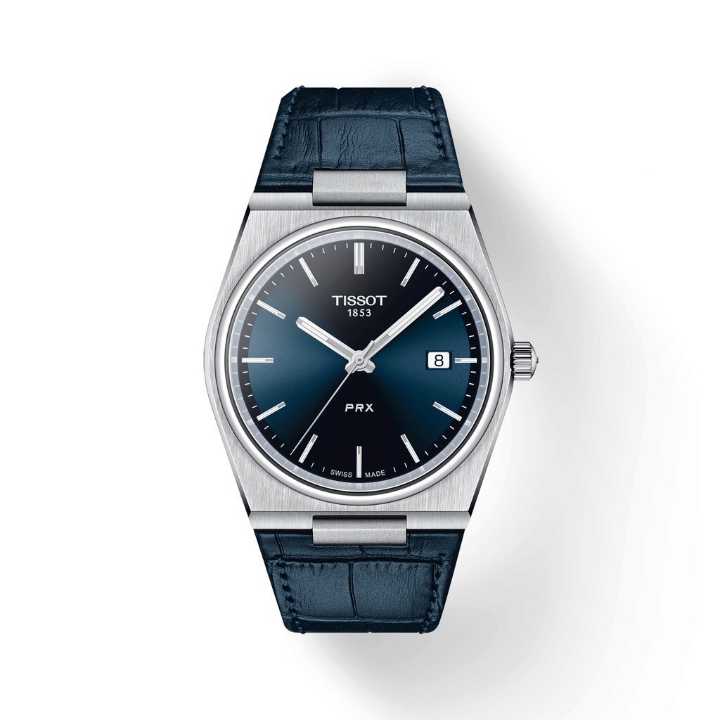 ในสต็อก Original Tissot-s PRX T-Classic Quartz Blue Dial นาฬิกาผู้ชาย T137.410.16.041.00