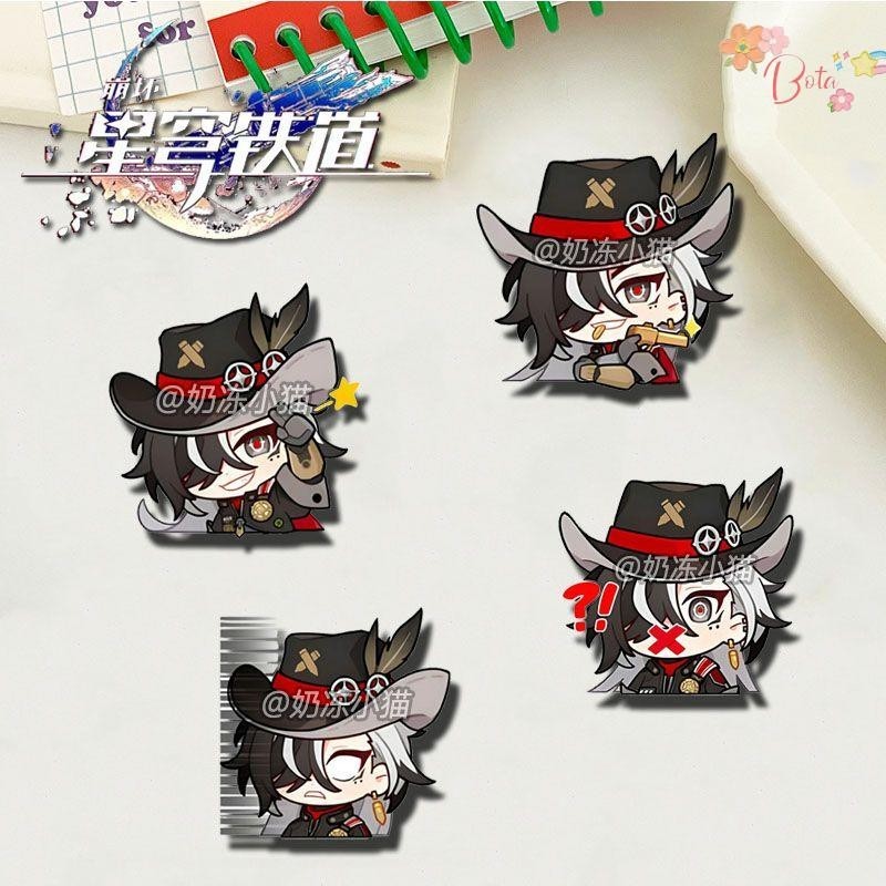 [Bota Shop] ยุบ Starry Sky รถไฟเข็มกลัด Potio Emoticon กระเป๋า Dopamine Creative School Bag ตกแต่งป้