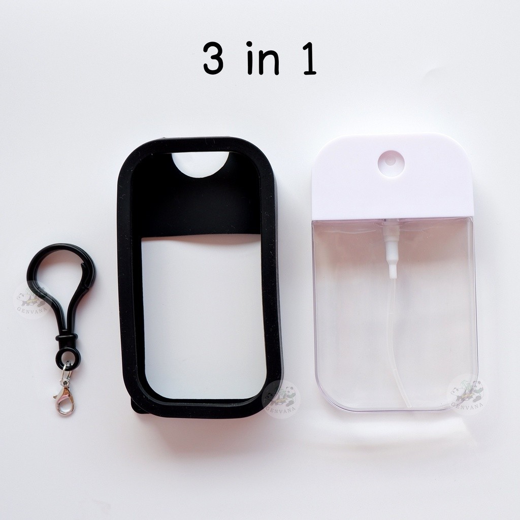 ครบเซต ขวดสเปรย์แอลกอฮอล์(ฝาหมุน) 38/50ml พร้อมเคสซิลิโคน 3in1 มี 15 สี สเปรย์แอลกอฮอล์ แอลกอฮอล์ล้างมือ