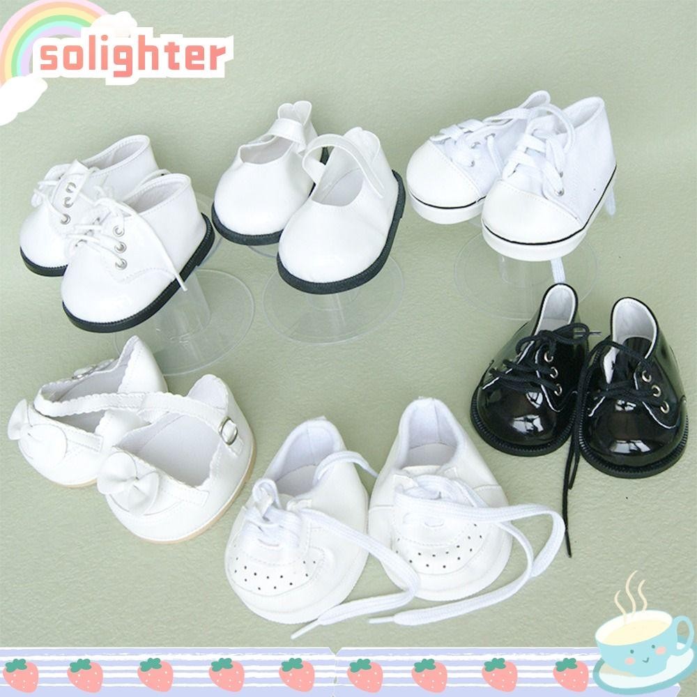 Solighter รองเท ้ าตุ ๊ กตา 30-50 ซม . คุณภาพสูงสําหรับ 1/6 ตุ ๊ กตา DIY รองเท ้ าหนังแฟชั ่ น