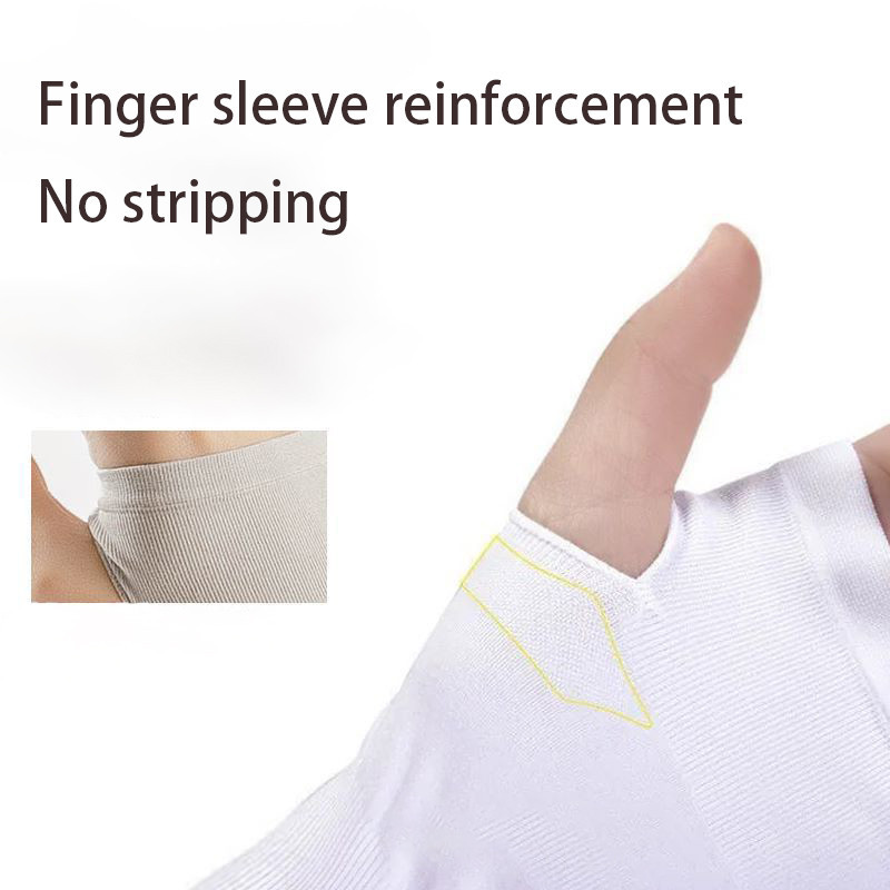 ปลอกผ ้ าไหมน ้ ําแข ็ งฤดูร ้ อนใหม ่ แขนเย ็ นป ้ องกันรังสียูวีแขนแขนแขนแขนแขนแขนนิ ้ ว - รูปที่ 4