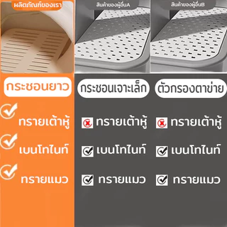 BHQ ห้องน้ำแมว【2 ชั้น】ห้องน้ำแมวโดม กระบะทรายแมว ห้องน้ำแมวกันเก็บกลิ่น มีฝา ทราย ป้องกันทรายกระเด็น แยกกลิ่น
