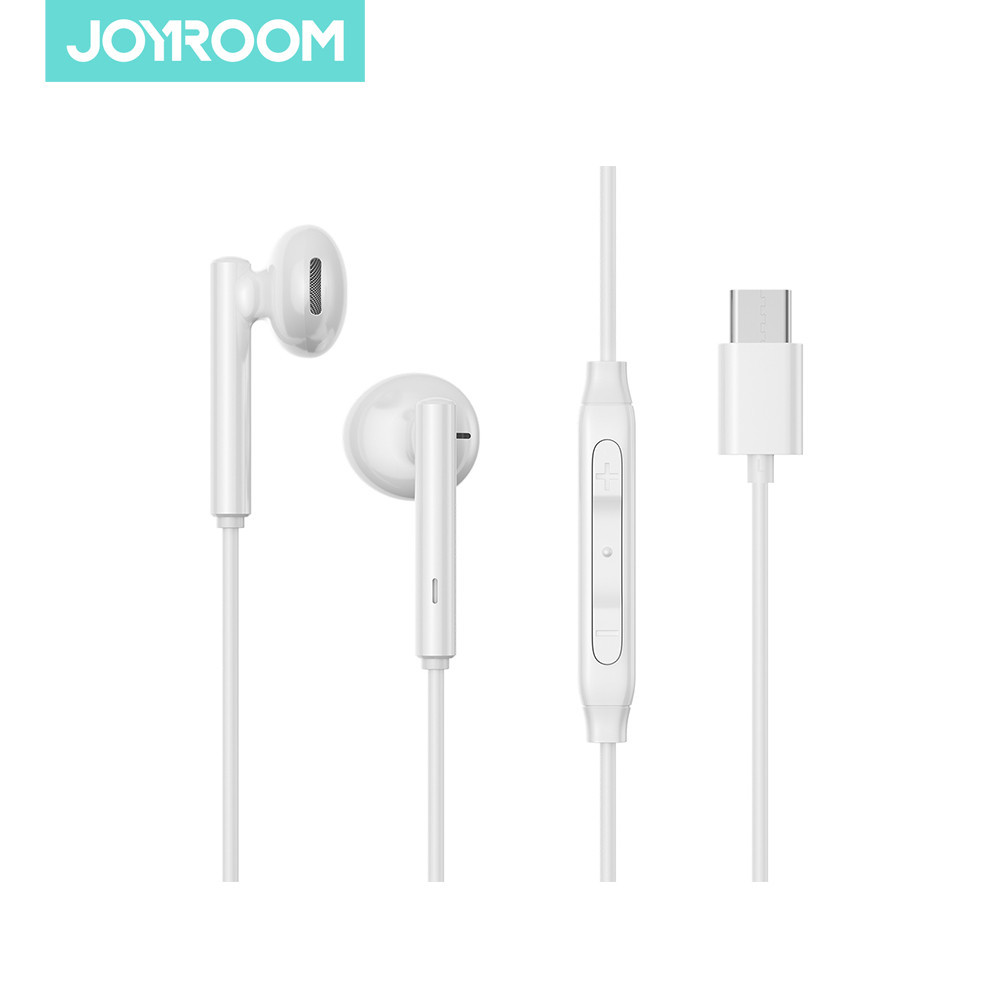 Joyroom หูฟังอินเอียร์แบบมีสาย รุ่น JR-EC05 ชนิดใส่ในหูแบบครึ่งหู ช่องเสียบไทป์ซี ใช้ไมค์ได้