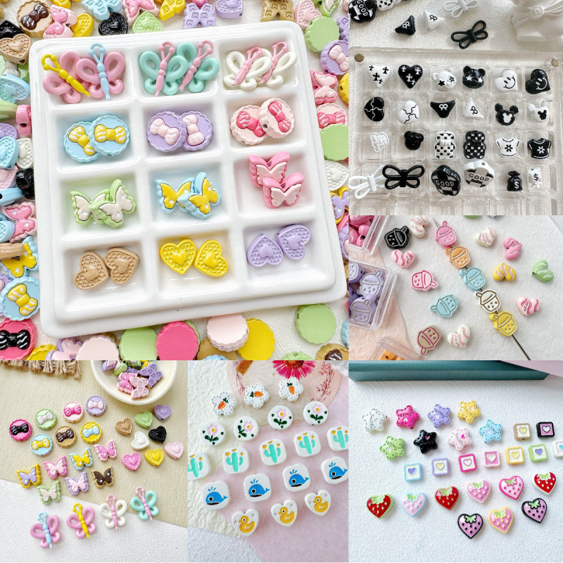 5pcs/set กล ่ องของขวัญผีเสื ้ อ Love สีโลหะผสม Handmade DIY สร ้ อยข ้ อมือลูกปัดเครื ่ องประดับอุปกรณ ์ เสริม