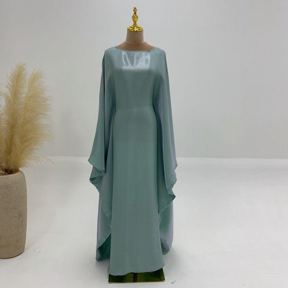 Nongyodye มุสลิม Maxi, Batwing Luxury Marocain Robe, เงา Abaya ดูไบ Ramadan Eid Kaftan ชุด Kebaya สําหรับผู้หญิง