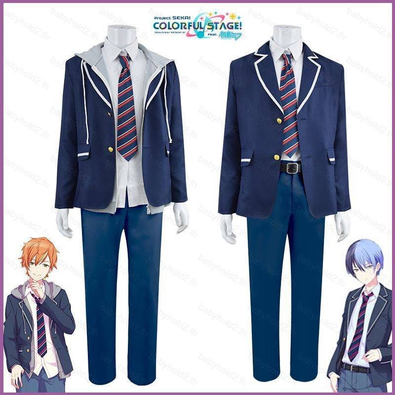 Yb Project Sekai เวทีสีสันสดใส! ความสําเร ็ จ Hatsune Miku Shinonome Akito Aoyagi Toya คอสเพลย ์ เครื ่ องแต ่ งกายชุดนักเรียนฮาโลวีน