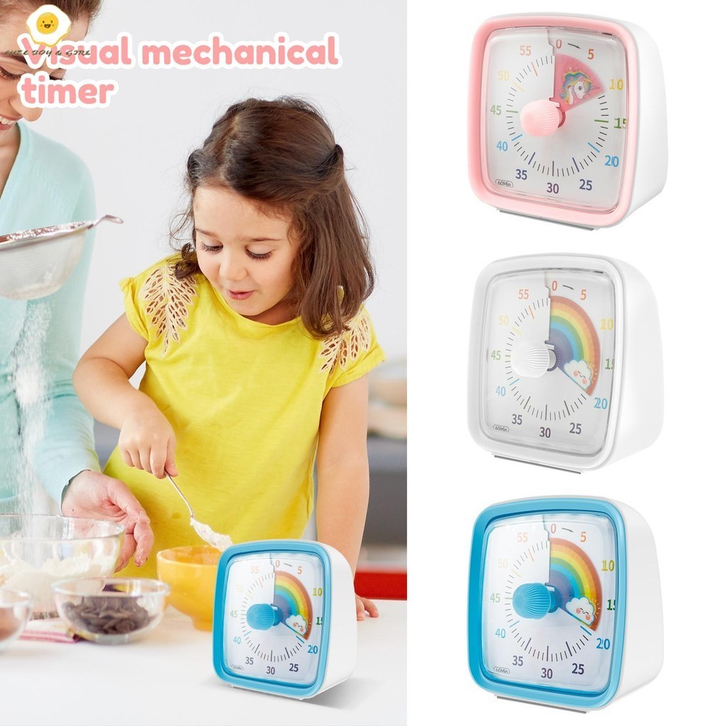 Visual Timer แบบพกพา Visual Countdown Timer Volume ปรับ Time Management Clock Quiet Countdown Timer 