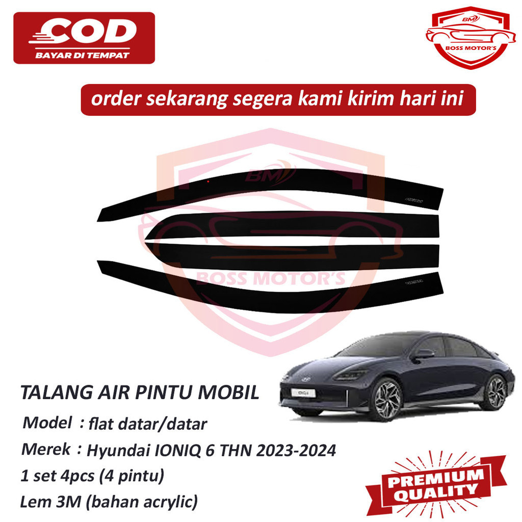 Hyundai IONIQ 6 YEAR 2023-2024 รางน้ํารถแบน