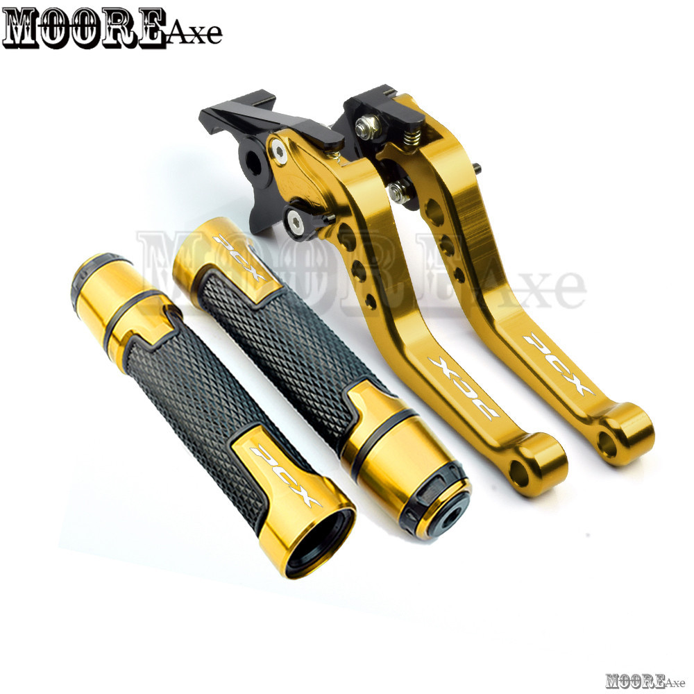 Mooreaxe สําหรับ Honda PCX125 / PCX150 PCX160 ABS CBS 2018-2023 ดัดแปลง 6-Stage ปรับก้านเบรคคลัทช์คันโยกพร้อมมือจับ End อุปกรณ์เสริมรถจักรยานยนต์ YSTZ01