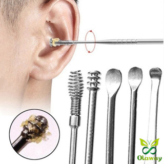 ชุดไม้แคะหู 6 ชิ้น ชุดเครื่องมือเลือกหู มาพร้อมกล่อง หลายฟัง…