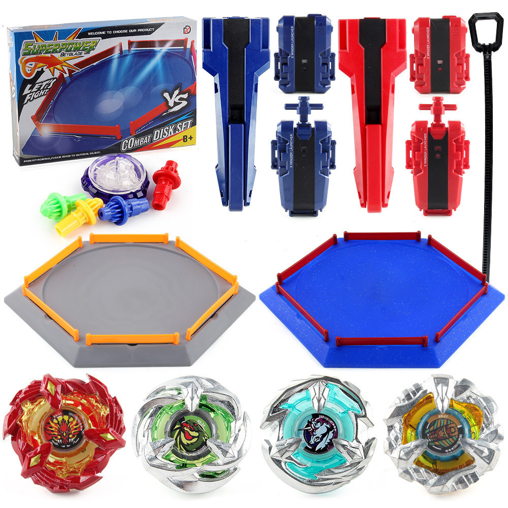 XD168-16(B05-AB) Spinning Tops X 4PCS BX-23 24 26 27 BX Series พร้อม Launchers Grip Stadium Set ของเ