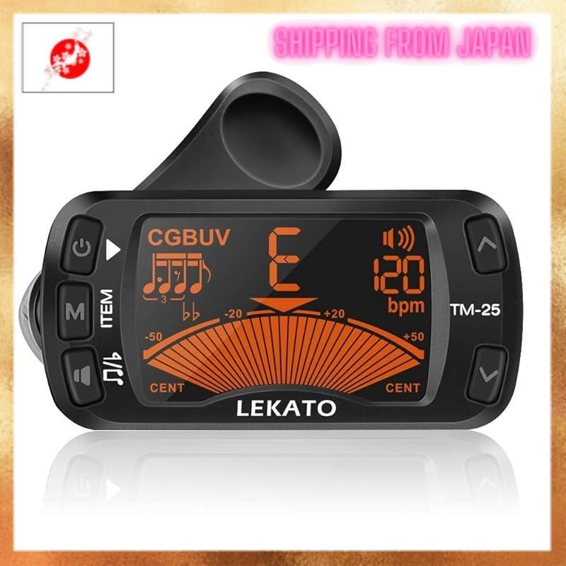 [From JAPAN]LEKATO Clip-on Tuner Tuner/Metronome/Tone Generator with 3-in-1 functionality simultaneo