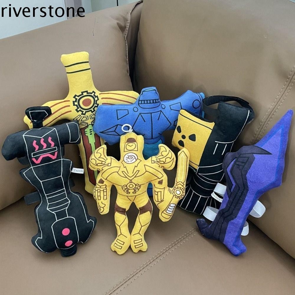 Riverstone Skibidi ห้องน้ําของเล่นตุ๊กตา,ห้องน้ํา Man นุ่มอัพเกรด Titan TV ของเล่น,สะสมของขวัญ Plush 23-30 ซม.รูปเกมไฟฟ้าเจาะ King Plush ของเล่นของขวัญวันเกิด